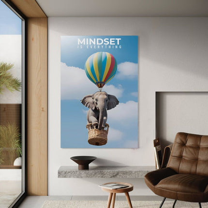 Mindset is everything - Leinwandbild Motivation (Canvas) kaufen bei Linkreich – Jetzt entdecken!