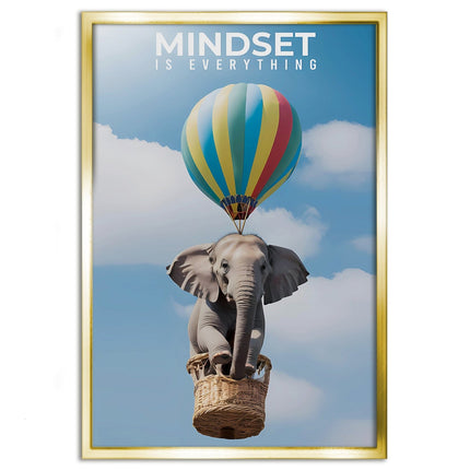 Mindset is everything - Leinwandbild Motivation (Canvas) kaufen bei Linkreich – Jetzt entdecken!