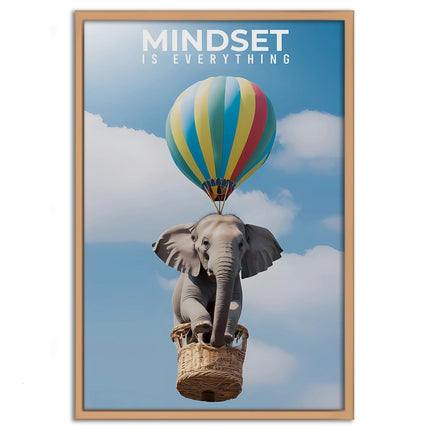 Mindset is everything - Leinwandbild Motivation (Canvas) kaufen bei Linkreich – Jetzt entdecken!