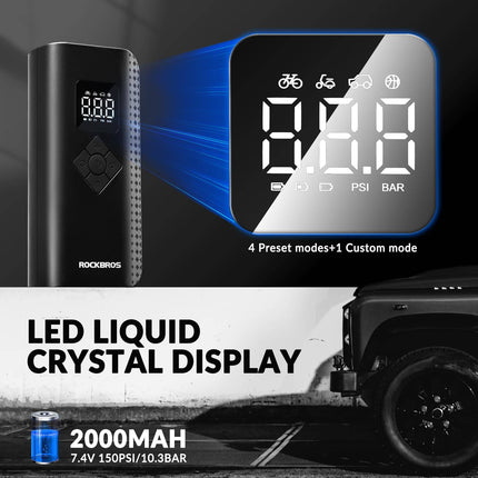 Mini Elektrische Luftpumpe 7 - 150PSI 5 Modi (Fahrrad Luftpumpen) kaufen bei Linkreich – Jetzt entdecken!