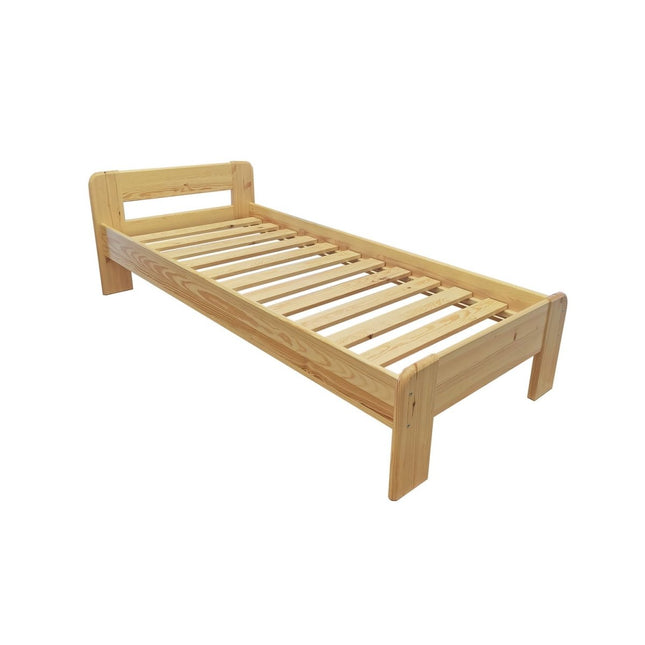 SEO. Minimal 2.0 Kieferbett Einzelbett 90x200cm | Massivholz | Naturholz | 100% Bio - Bett - Natur Linkreich