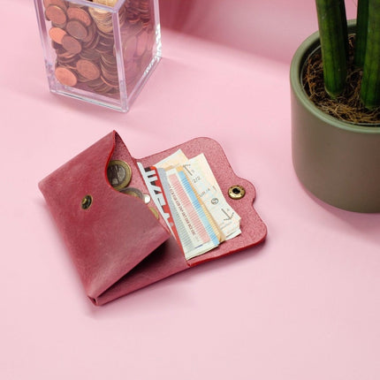 Minimalistischer Leder Geldbeutel. Kleine Ledergeldbörse. Schlanke Brieftasche.Geldbeutel für Damen. () kaufen bei Linkreich – Jetzt entdecken!