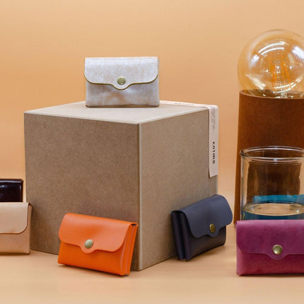 Minimalistischer Leder Geldbeutel. Kleine Ledergeldbörse. Schlanke Brieftasche.Geldbeutel für Damen. () kaufen bei Linkreich – Jetzt entdecken!