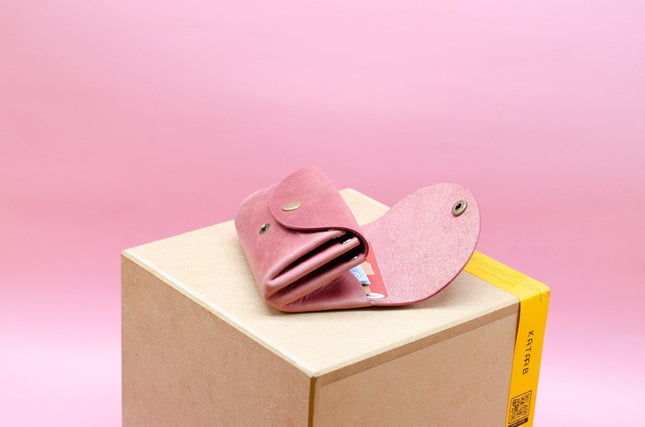 Minimalistisches Portemonnaie für Frauen cir. 11,5x8x3,5cm. Kleine Geldbeutel für Damen. Geschenke für Sie. Schlanke Brieftasche für Damen. Altrosa () kaufen bei Linkreich – Jetzt entdecken!