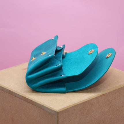 Minimalistisches Portemonnaie für Frauen. Geschenke für Sie.Größe cir. 11,5x8x3,5cm. Türkis (Made in Germany) kaufen bei Linkreich – Jetzt entdecken!