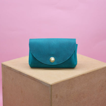 Minimalistisches Portemonnaie für Frauen. Geschenke für Sie.Größe cir. 11,5x8x3,5cm. Türkis (Made in Germany) kaufen bei Linkreich – Jetzt entdecken!