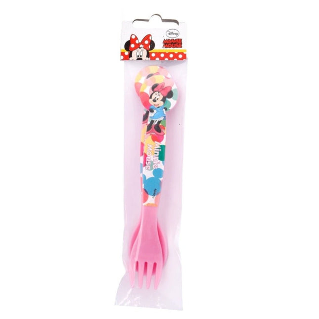 SEO. Minnie Maus Plastik Besteck Set - 2 Teile - Linkreich