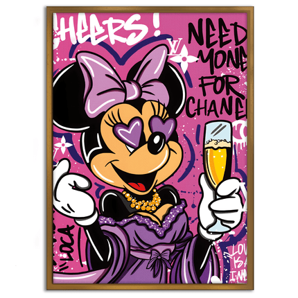 Minnie needs Money - Leinwandbild Pop Art / Motivation (Canvas) kaufen bei Linkreich – Jetzt entdecken!
