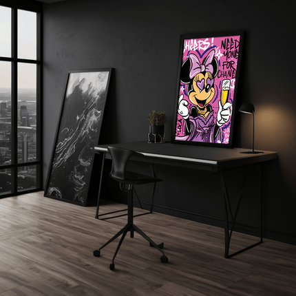 Minnie needs Money - Leinwandbild Pop Art / Motivation (Canvas) kaufen bei Linkreich – Jetzt entdecken!