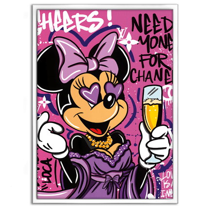 Minnie needs Money - Leinwandbild Pop Art / Motivation (Canvas) kaufen bei Linkreich – Jetzt entdecken!
