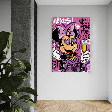 Minnie needs Money - Leinwandbild Pop Art / Motivation (Canvas) kaufen bei Linkreich – Jetzt entdecken!