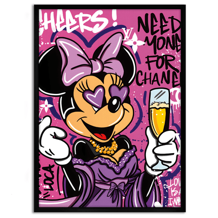 Minnie needs Money - Leinwandbild Pop Art / Motivation (Canvas) kaufen bei Linkreich – Jetzt entdecken!