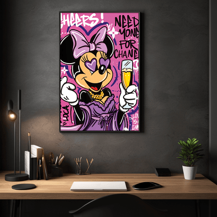 Minnie needs Money - Leinwandbild Pop Art / Motivation (Canvas) kaufen bei Linkreich – Jetzt entdecken!