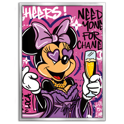Minnie needs Money - Leinwandbild Pop Art / Motivation (Canvas) kaufen bei Linkreich – Jetzt entdecken!
