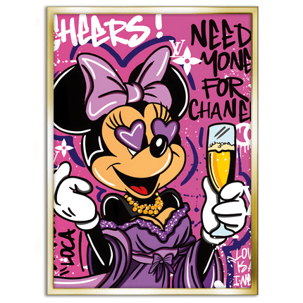 Minnie needs Money - Leinwandbild Pop Art / Motivation (Canvas) kaufen bei Linkreich – Jetzt entdecken!
