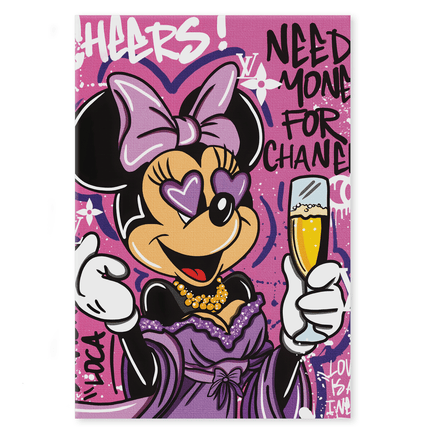 Minnie needs Money - Leinwandbild Pop Art / Motivation (Canvas) kaufen bei Linkreich – Jetzt entdecken!