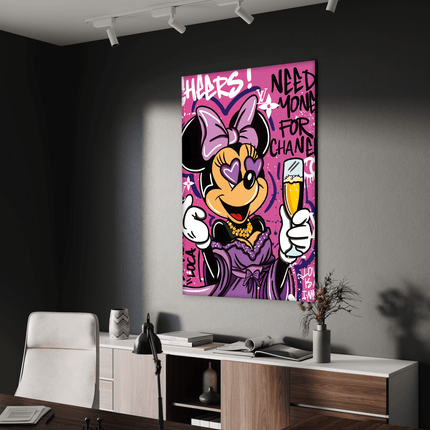 Minnie needs Money - Leinwandbild Pop Art / Motivation (Canvas) kaufen bei Linkreich – Jetzt entdecken!