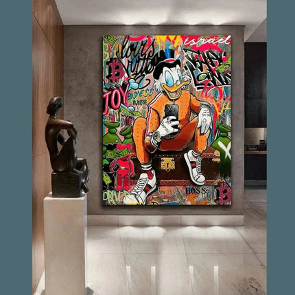 Modern Dagobert - Leinwandbild Pop Art (Canvas) kaufen bei Linkreich – Jetzt entdecken!