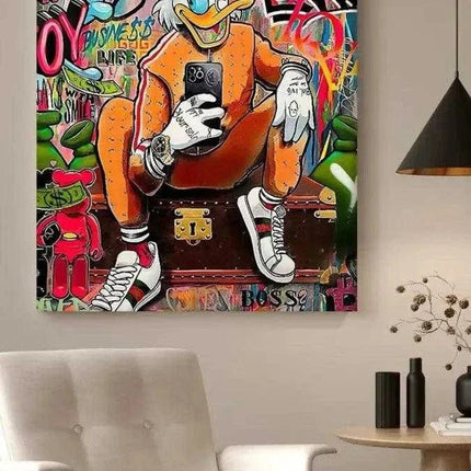 Modern Dagobert - Leinwandbild Pop Art (Canvas) kaufen bei Linkreich – Jetzt entdecken!