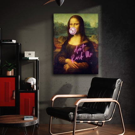 Mona Lisa don't rush me - Leinwandbild Quotes (Canvas) kaufen bei Linkreich – Jetzt entdecken!