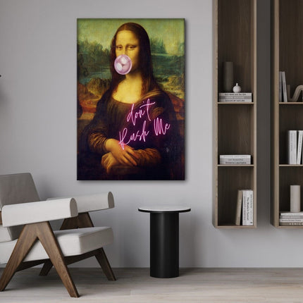 Mona Lisa don't rush me - Leinwandbild Quotes (Canvas) kaufen bei Linkreich – Jetzt entdecken!