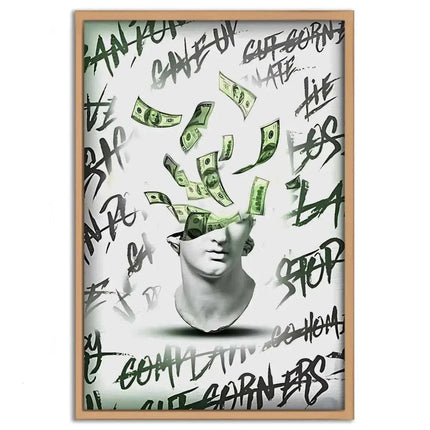 Money Head - Leinwandbild Luxuriös (Canvas) kaufen bei Linkreich – Jetzt entdecken!