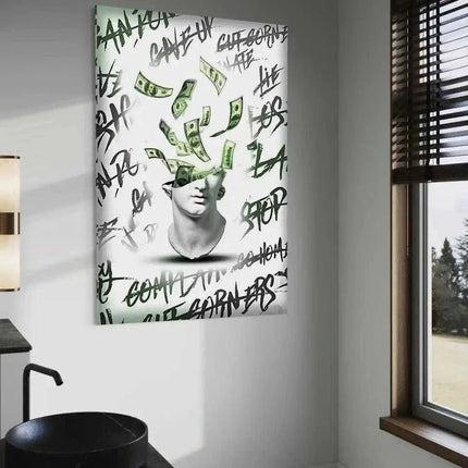 Money Head - Leinwandbild Luxuriös (Canvas) kaufen bei Linkreich – Jetzt entdecken!