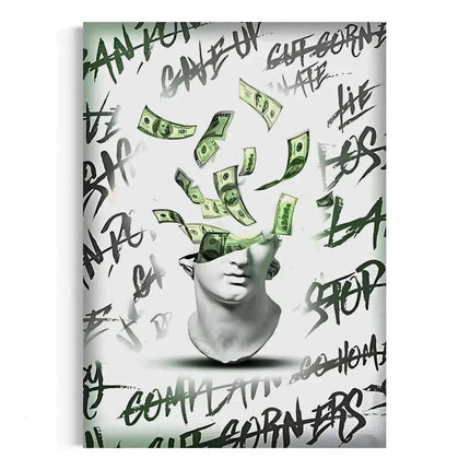 Money Head - Leinwandbild Luxuriös (Canvas) kaufen bei Linkreich – Jetzt entdecken!