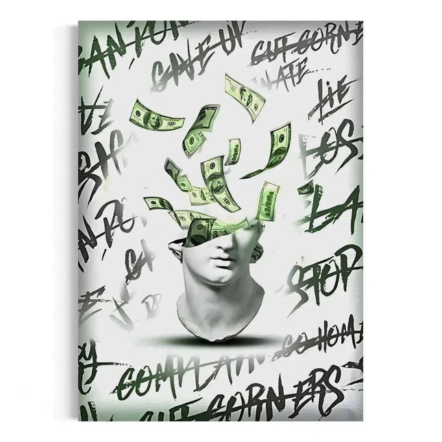 Money Head - Leinwandbild Luxuriös (Canvas) kaufen bei Linkreich – Jetzt entdecken!