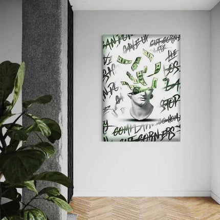 Money Head - Leinwandbild Luxuriös (Canvas) kaufen bei Linkreich – Jetzt entdecken!