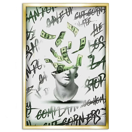 Money Head - Leinwandbild Luxuriös (Canvas) kaufen bei Linkreich – Jetzt entdecken!