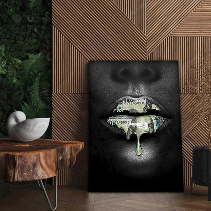Money Kiss - Leinwandbild Luxuriös (Canvas) kaufen bei Linkreich – Jetzt entdecken!