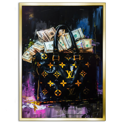 Money Stacks - Leinwandbild Pop Art / Luxuriös (Canvas) kaufen bei Linkreich – Jetzt entdecken!