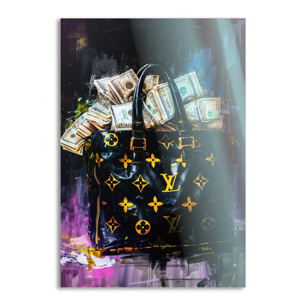 Money Stacks - Leinwandbild Pop Art / Luxuriös (Canvas) kaufen bei Linkreich – Jetzt entdecken!