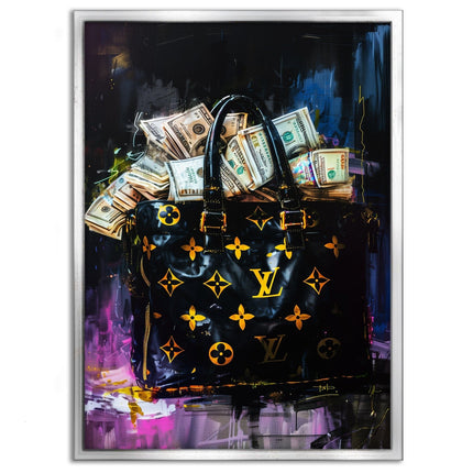 Money Stacks - Leinwandbild Pop Art / Luxuriös (Canvas) kaufen bei Linkreich – Jetzt entdecken!