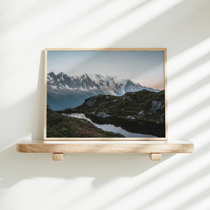 Lac de la Flégère, Chamonix Wall Art Print – Mont Blanc Alpine Lake Photography