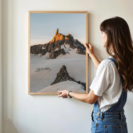 Dent du Géant Print – French Alps Sunset Wall Art Photography