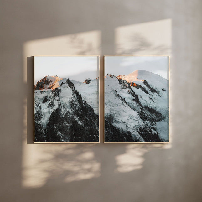 Mont Blanc Massif Wall Art - Mountain Photography Prints for Home Decor