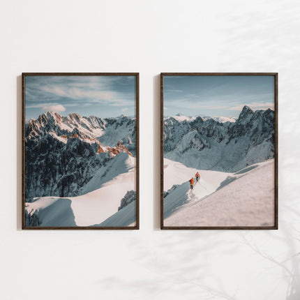 Aiguille du Midi Mountaineering – Alpine Photography Print Set