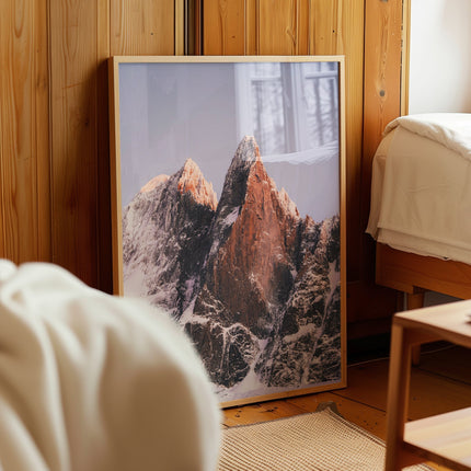 Les Drus Sunset | Alpine Wall Art from the French Alps