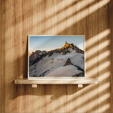 Dent du Géant Golden Hour Wall Art - Fine Art Mountain Photography Print