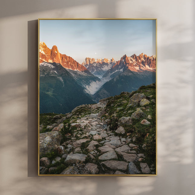 Mer de Glace Glacier Sunset | French Alps Photography Print