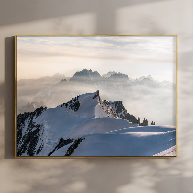 Mont Maudit seen from the summit of Mont Blanc