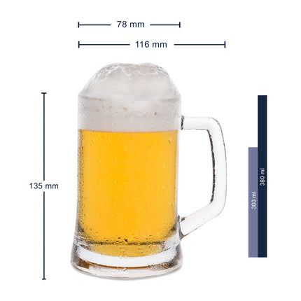 SEO. Montana Bierkrug mit Gravur "Ein Hoch auf" - 0,3 L Linkreich