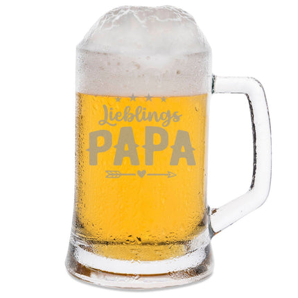 SEO. Montana Bierkrug mit Gravur "Lieblings Papa" - 0,3 L Linkreich