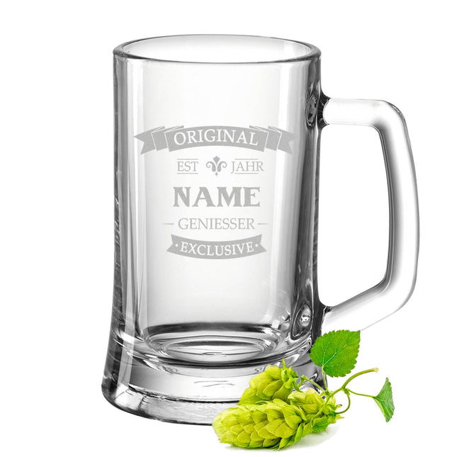 SEO. Montana Bierkrug mit Gravur "Original" - 0,3 L Linkreich