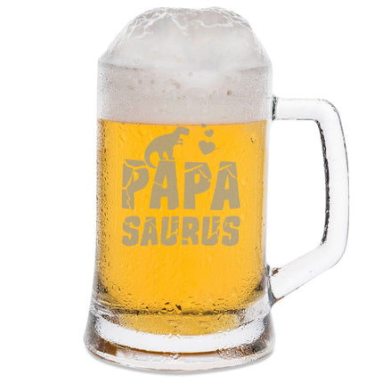 SEO. Montana Bierkrug mit Gravur "Papa Saurus" - 0,3 L Linkreich
