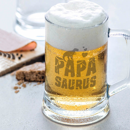 SEO. Montana Bierkrug mit Gravur "Papa Saurus" - 0,3 L Linkreich
