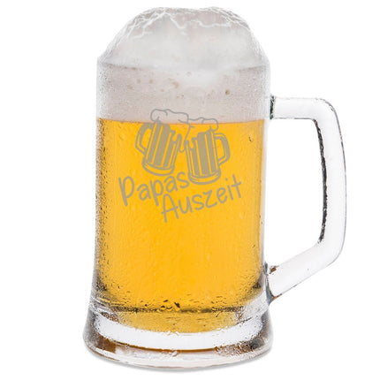 SEO. Montana Bierkrug mit Gravur "Papas Auszeit" - 0,3 L Linkreich