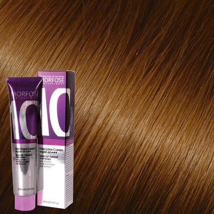 SEO. Morfose - Hair Color Cream 10 Argan Oil 100 ml / Brown - 8.73 Cappuccino warm Linkreich